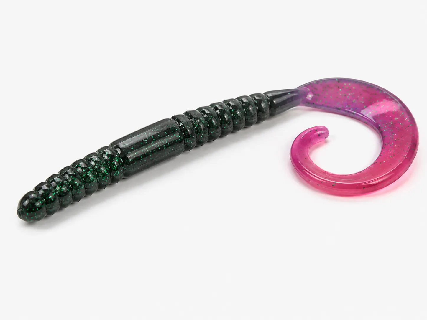 Rubber worm fishing lure